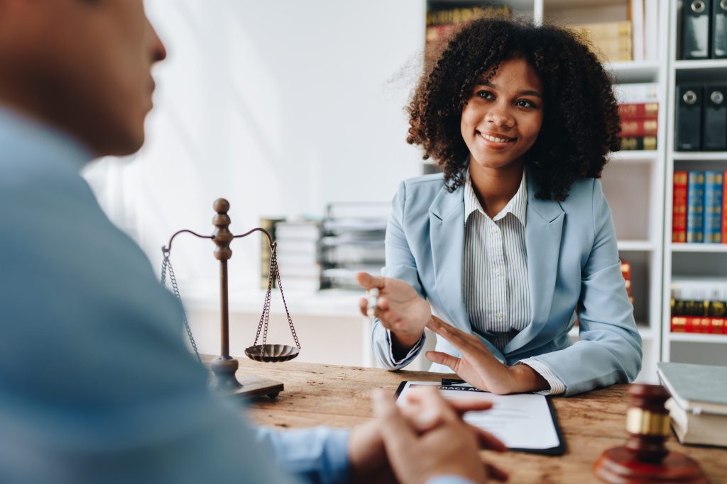 attorney and client meeting